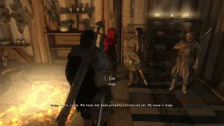 The Elder Scrolls V - Skyrim Special Edition MODDED - Inigo talks to Lydia for the first time