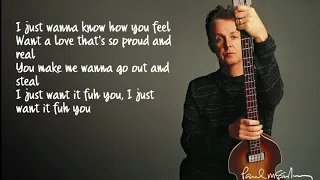 #Paul McCartney - Fuh You official lyrics video :)