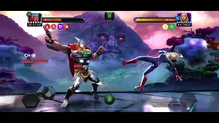 Og Thor Finishing Act 8.3 Fights in 2 Combos - Gamora Relic Op - marvel contest of champions