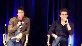 Paul Wesley and Ian Somerhalder at TVD Chicago 2013 - Craziest Fan Experience