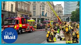 Trafalgar Square Pub Fire: 125 Firefighters tackle blaze in Admiralty