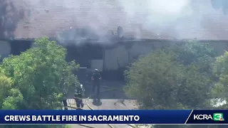 LIVE | Crews are battling a structure fire on 29th Avenue and Franklin Boulevard in Sacramento