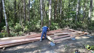 Wood Shed Build Part 1 Milling And Foundation