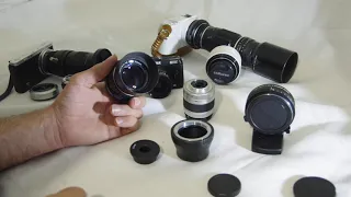 Pentax Q PK adapter also with Samsung Nx mini & Pentax auto 110, c mount and D mount 7 M42 adapters