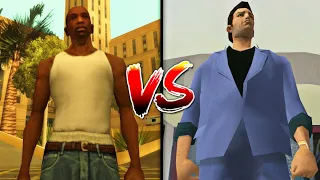 CARL JOHNSON vs TOMMY VERCETTI | WHO IS BEST?