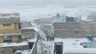 Snowfall in Kabul
