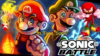 Mario IS OFFICIALLY Better Than Sonic The Hedgehog | Sonic Battle MUGEN