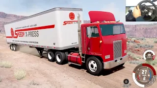 BeamNG Drive - Wentward 5170 Cabover Truck on the Dirt Roads of Utah