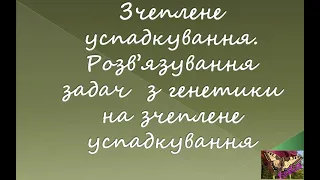 Зчеплене успадкування. Розв'язування задач з генетики на зчеплене успадкування (біологія 9,10 клас)