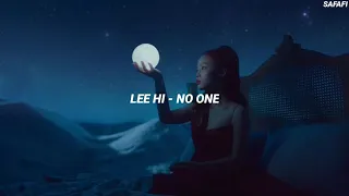 LEE HI - '누구 없소 (NO ONE) (Feat. B.I of iKON)' Easy Lyrics