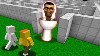 "스키비디 토일렛" 미로에 들어가면 죽어?? [괴물 미로] The maze of Skibidi toilet in minecraft