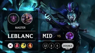 LeBlanc Mid vs Malzahar - KR Master Patch 9.14