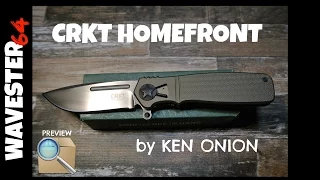 PREVIEW - CRKT Homefront Knife by Ken Onion (K270GKP)