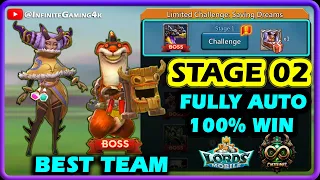 Limited Challenge Saving Dreams Stage 2 Auto Team | Lords Mobile Dream Witch Stage 2 Fully Auto