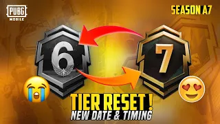 A7 Royal Pass & New Premium Crate Release Date | Tier Reset New Timing | Free Mythic For All | PUBGM