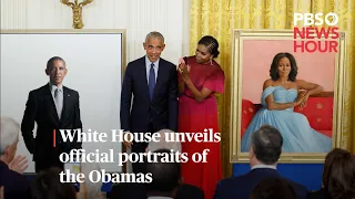 WATCH: White House unveils official portraits of the Obamas | #shorts