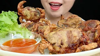 ASMR EATING DEEP FRIED SOFT SHELL CRABS | EXTREME CRUNCHY SOUNDS | MAI ASMR