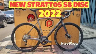 Roadbike Polygon Strattos S8 Disc 2022 | Facelift FRAME BARU