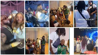 Davido,Chioma,Papa Davido & his sisters attend their oldest Nephew 's graduation party.