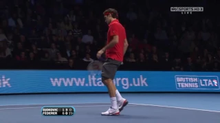 Roger Federer in High Performances   vs Djokovic at 2010