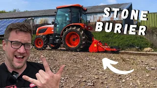How Much Stone can a STONE BURIER Bury? We TEST a WINTON Stone Burier and show you how they work.