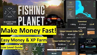 How To Get Cash Fast Fishing Planet Make Money Fast Low Level Guide Money Farm Xp Where  Rocky Lake