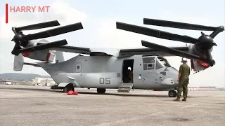 This is Super Cool to see | a V-22 Osprey Unfolding its Wings and Blades