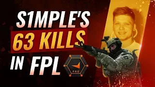 EVERY INSANE frag from s1mple's POV - 63 kill FPL game