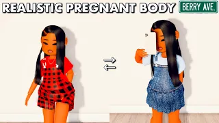 How to get a REALISTIC PREGNANT BODY in BERRY AVENUE!| Roblox Berry Avenue Roleplay