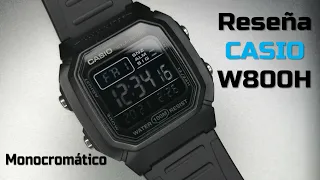 Una Joya Económica! Reloj CASIO W800H Negativo, Reseña.