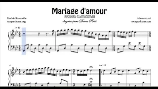 Mariage d'amour Easy Sheet Music for Piano