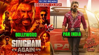 Singham Again Vs Pushpa 2, Singham Again Movie,Ajay devgn,Akshay Kumar,Pushpa 2 Hindi, allu arjun,