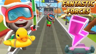 Talking Tom Gold Run Fantastic Forces event Splash Tom vs Roy Raccoon Gameplay Android ios