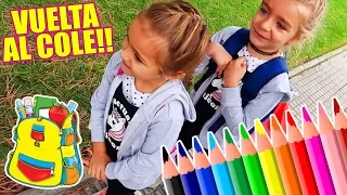 VUELTA AL COLE!! 🤗 QUE LLEVAMOS EN LA MOCHILA?🎒 Itarte Vlogs