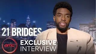 21 BRIDGES - Exclusive Interview ( Chadwick Boseman, Sienna Miller)| AMC Theatres (2019)