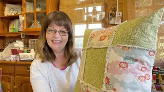 Rag Quilt Cushion