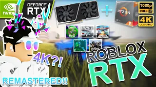 [REMASTERED] ROBLOX RTX | RTX 3060 Ti + Ryzen 5 3600x - Tested in 5 Games | 4K UHD