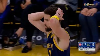 Jordan Poole really upset Klay Thompson after stupidly losing the ball in the final sec vs Pistons