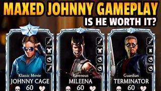 MK Mobile. MAXED Klassic Movie Johnny Cage Gameplay. Was It Worth $500?
