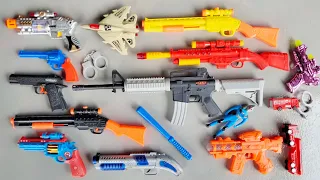 Collecting Senapan NERF war GUNS, Senapan Pistol, Gear Light AK47 Gun, Sniper Rifle, Spiderman Gun