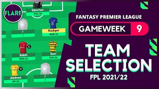 FPL GAMEWEEK 9 TEAM SELECTION | Team Reveal | Gameweek 9 | Fantasy Premier League Tips 2021/22