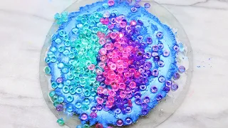 Most Satisfying Slime ASMR Video! Relaxing Random Glitter, Beads, & Pigment Slime Mixing Video #34!