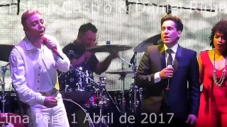 CRISTIAN CASTRO Y DANIEL RIOJA  Juntos en LIMA PERU 2017