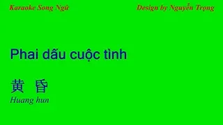 Karaoke Song Ngữ - Phai dấu cuộc tình - 黄 昏 (G Min)