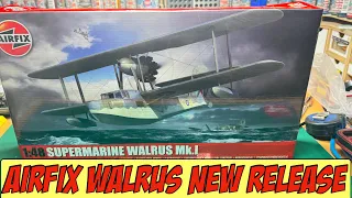 Exciting Airfix Supermarine Walrus 1/48 2024 Release Unboxing