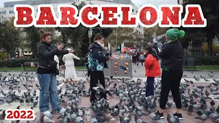 Barcelona, Spain |🇪🇸| La Rambla walking tour 4K