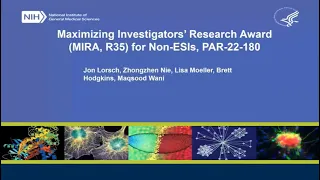 Maximizing Investigators' Research Award (R35) for Non-ESIs PAR-22-180