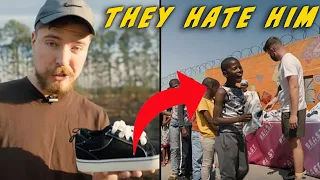 Mr Beast  Giving 20,000 Shoes To Kids In Africa DRAMA