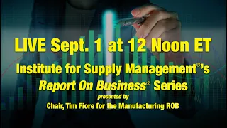 The ISM Manufacturing Report On Business LIVE