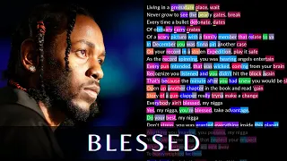 Kendrick verse on "Blessed" | Rhymes Highlighted